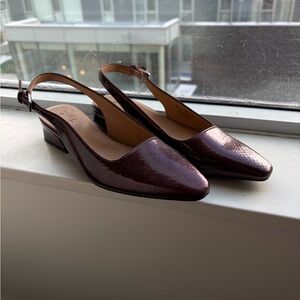 Naturalizer Maroon Slingback Heels